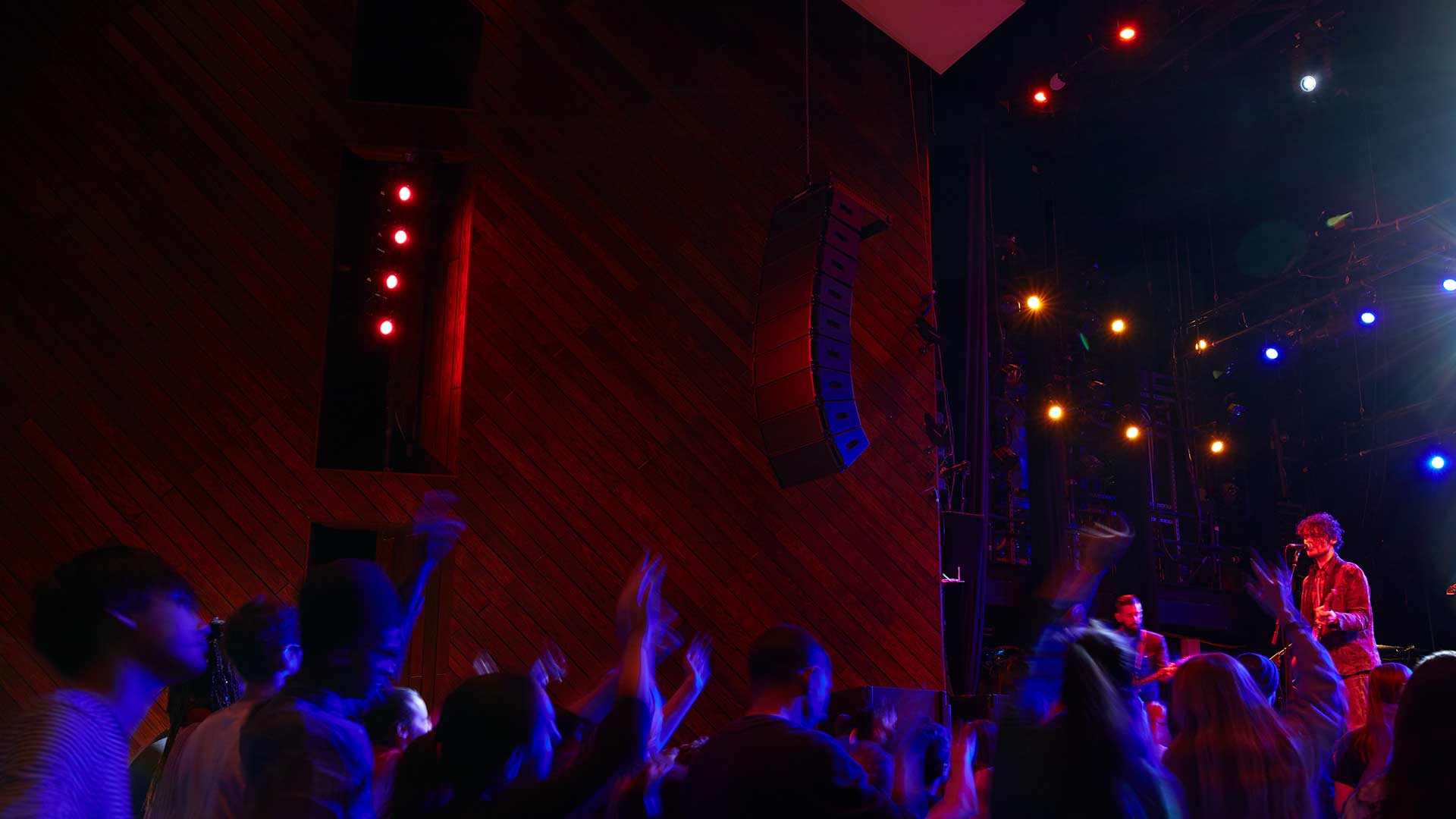 People dancing at a concert