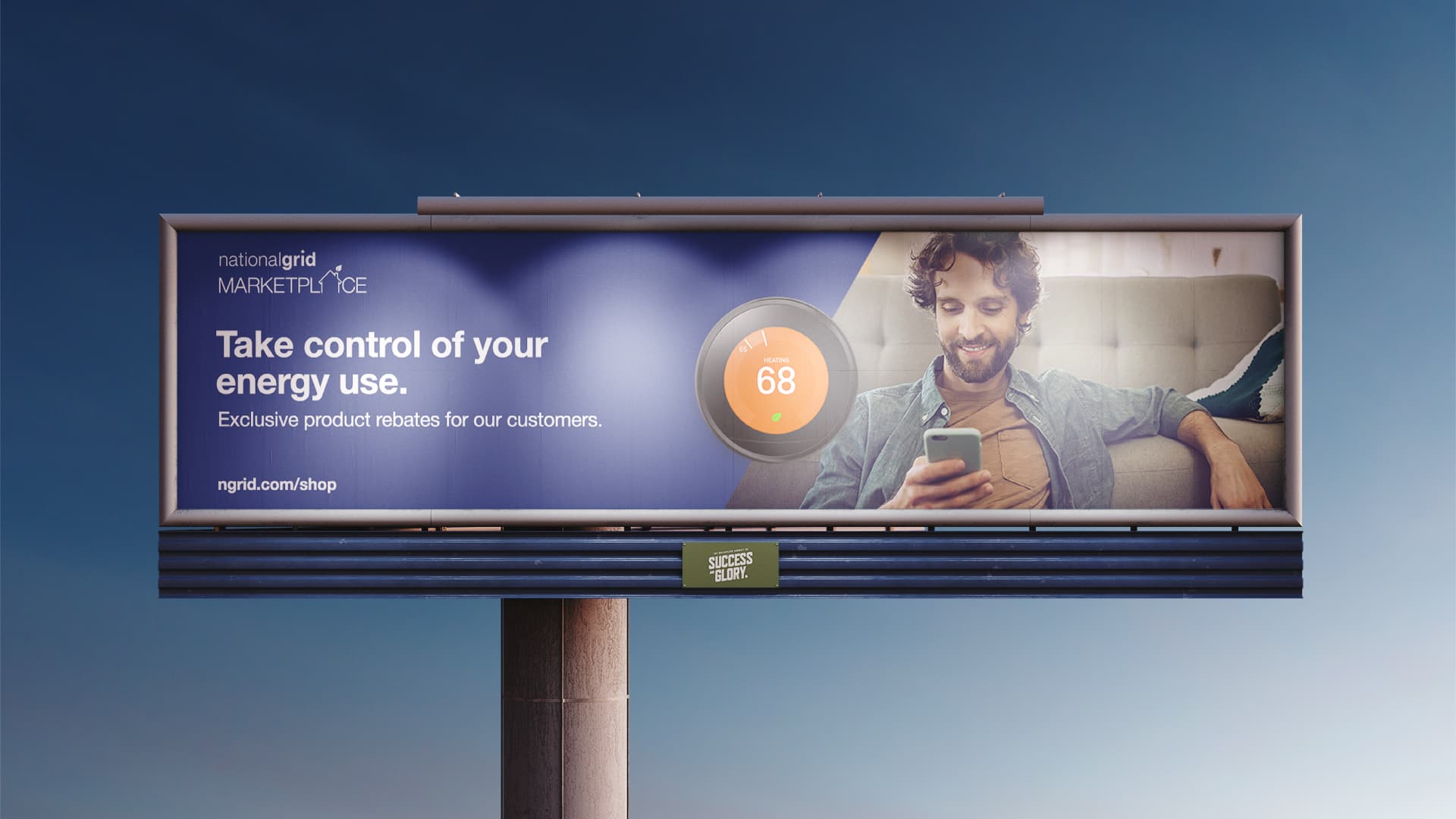 A billboard for National Grid