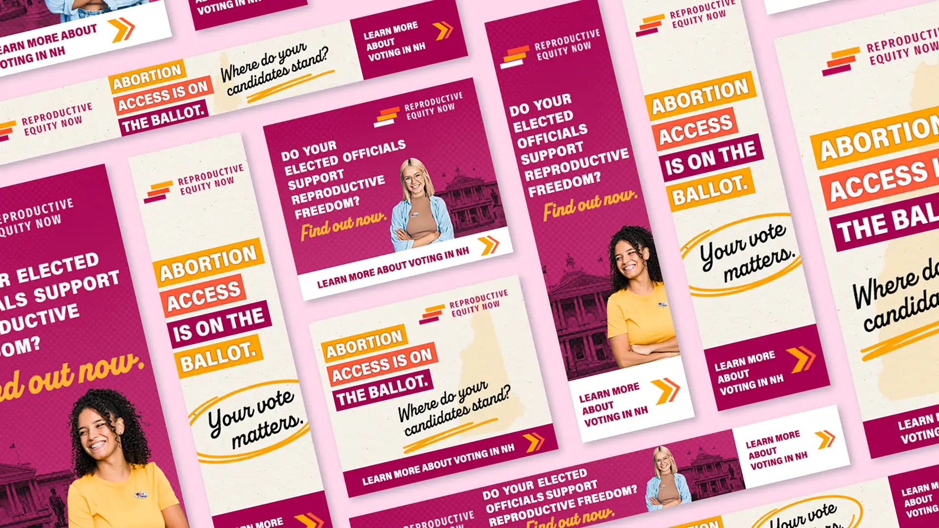 Reproductive Equity Now digital display campaign