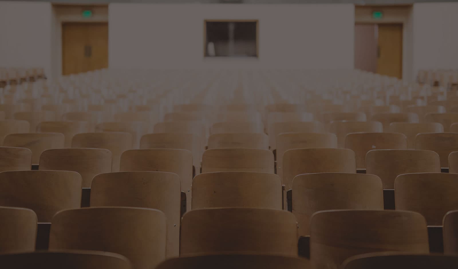 An empty lecture hall