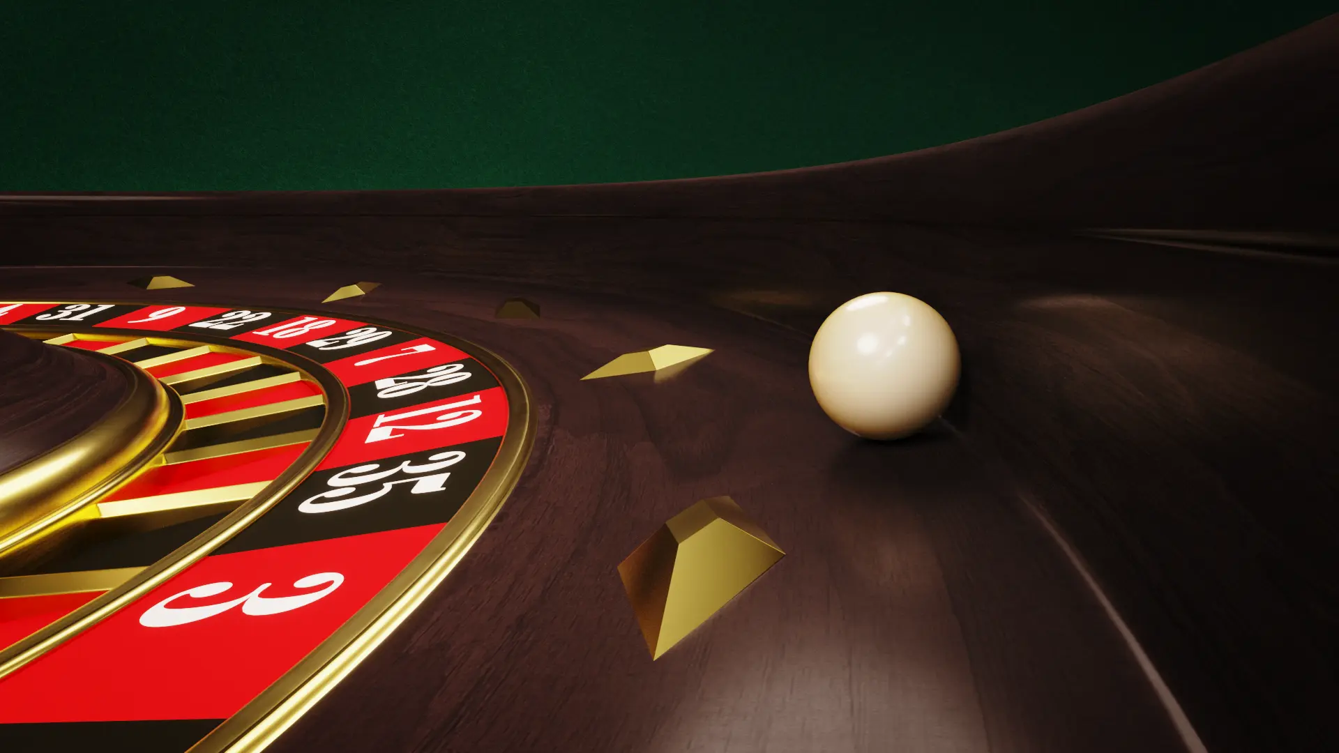 Roulette action shot 5