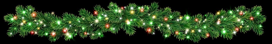 Garland - wreath - Happy Holidays