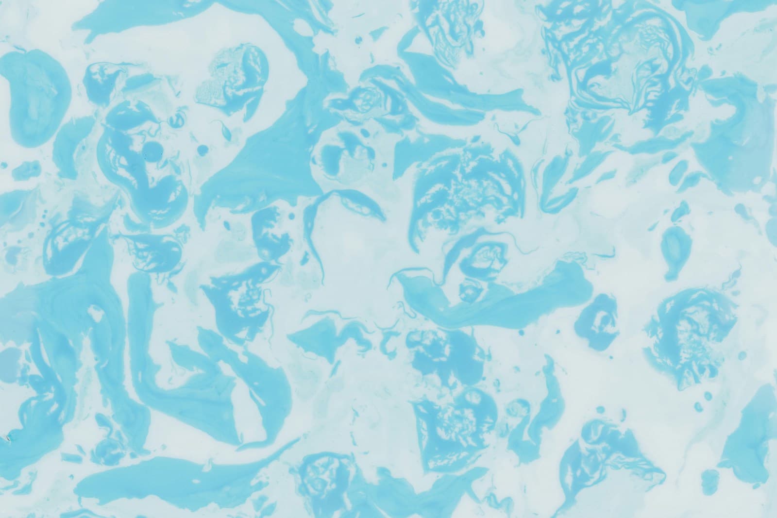 Abstract swirling blue art
