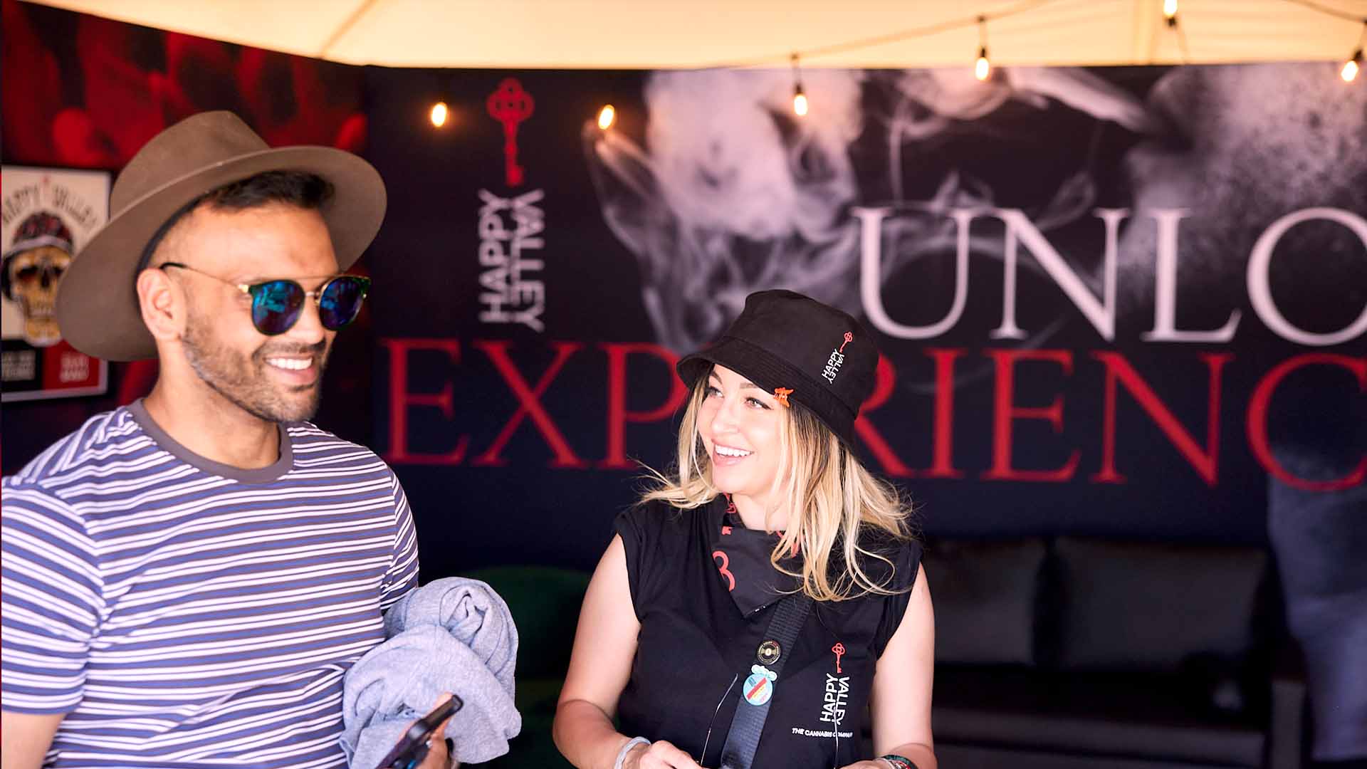 Festival attendees at Happy Valley both