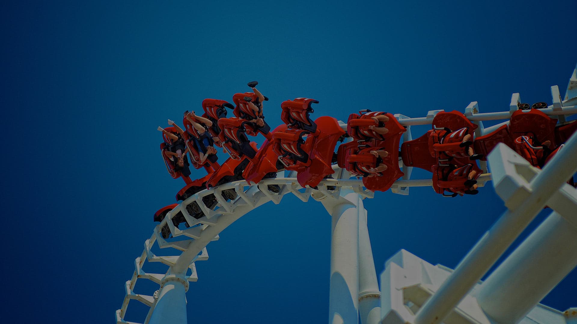 A roller coaster ride