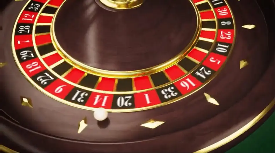 Roulette action shot 1