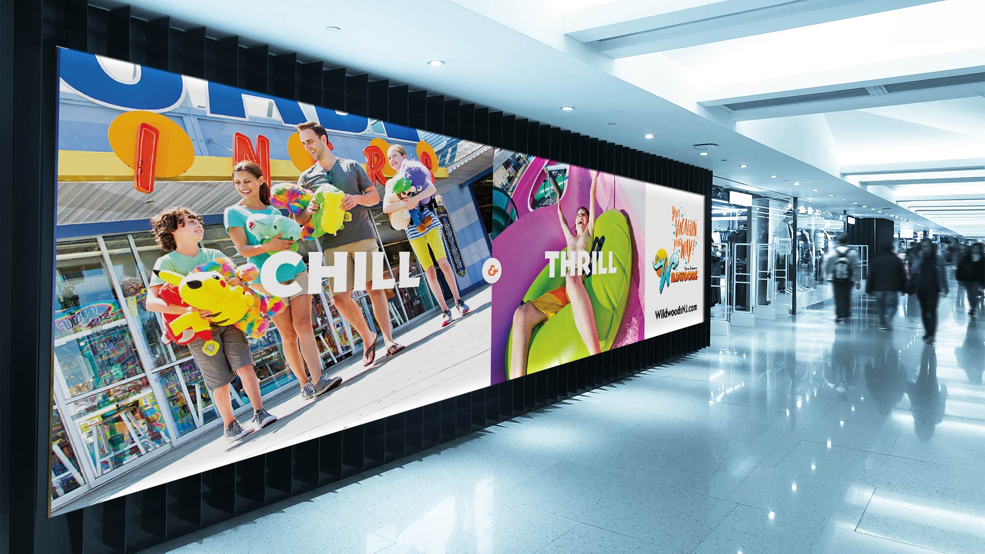 Chill or Thrill out of home ad