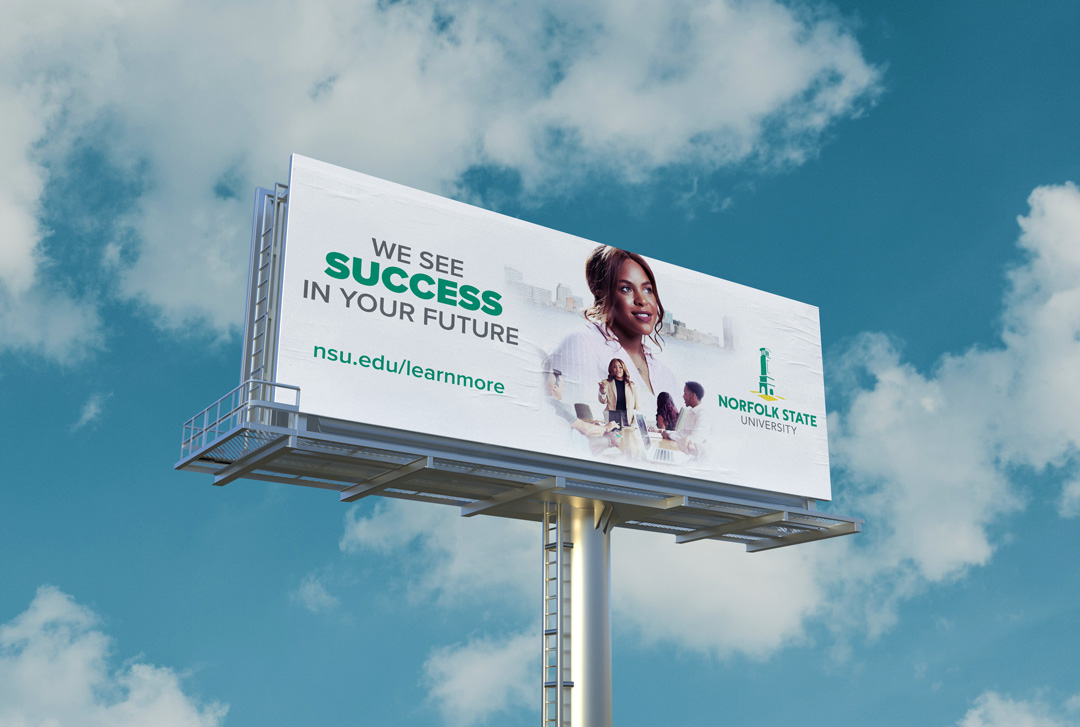 Norfolk State University out of home advertisement