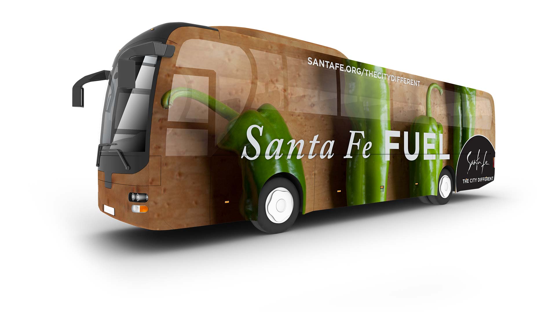 Bus wrap ad: Santa Fe Fuel