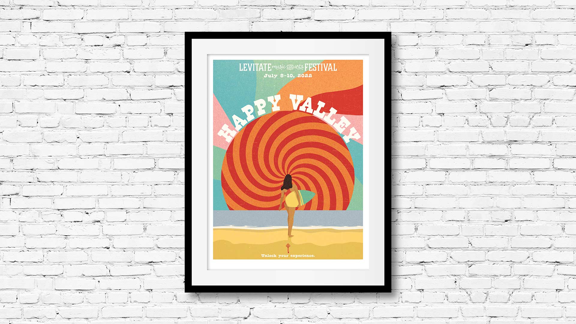 Surfer lady poster for Happy Valley